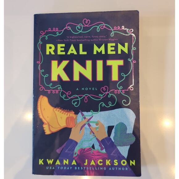 Real Men Knit by Kwana Jackson -A Novel - Paperback Book - Picture 1 of 6